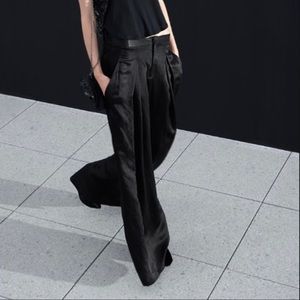 Theysken's Theory Wide Leg Satin Pants